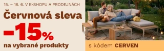 Červnová sleva -15 % na vybrané produkty