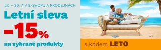 Letní sleva 15 % na vybrané produkty