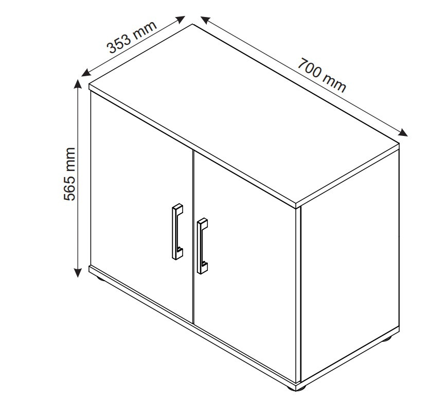 Skříňový nástavec Nitro 70 cm, dub sonoma | ASKO - NÁBYTEK