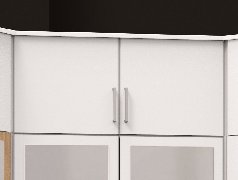 Rohový skříňový nástavec Click, bílý | ASKO - NÁBYTEK