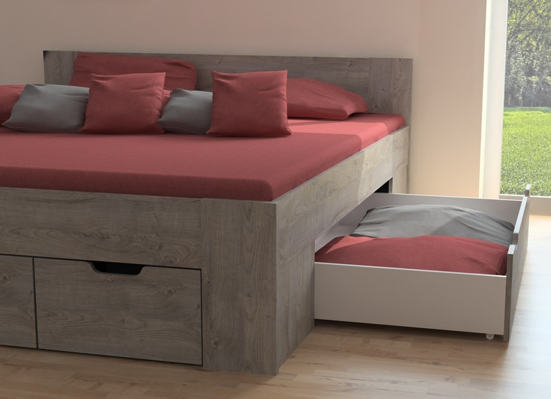 Postel Astral 180x200 cm, dub ribbeck | ASKO - NÁBYTEK