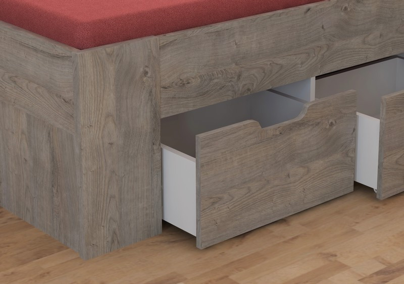 Postel Astral 180x200 cm, dub ribbeck | ASKO - NÁBYTEK