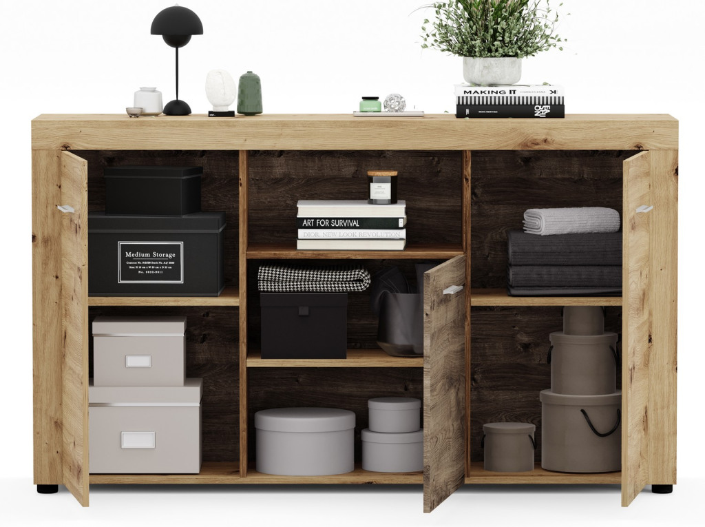 Komoda Fly, dub artisan/dub ribbeck | ASKO - NÁBYTEK