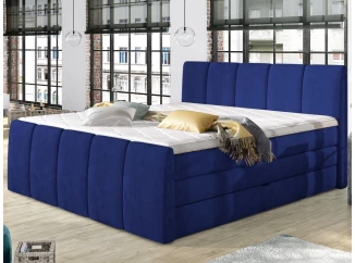 Postel boxspring Fresco 180x200 cm, modrá látka