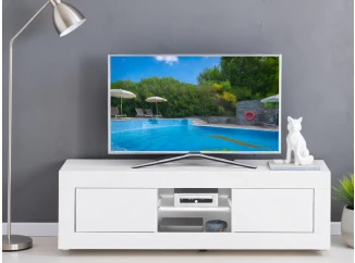 TV stolek s osvětlením Oakland 140 cm, bílý