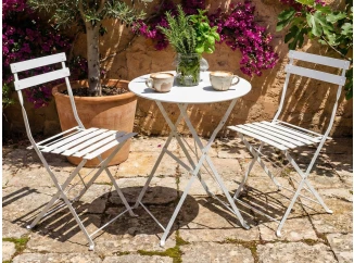 Skládací zahradní set Smart, bílý