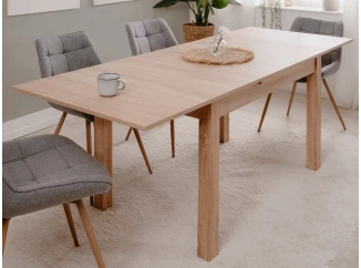 Rozkládací jídelní stůl Longford 120x80 cm, dub sonoma