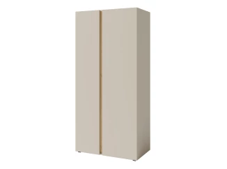 Šatní skříň Lucky, 90 cm, béžová/olejovaný dub