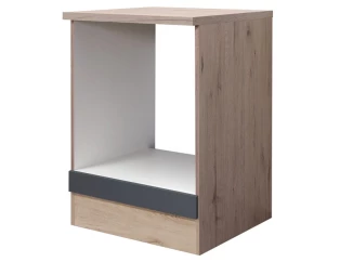 Kuchyňská skříňka pro vestavnou troubu Tiago, dub san remo/šedá, 60 cm