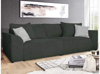 Pohovka John, tmavě zelená látka se strukturou