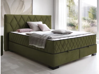 Postel Reve 180x200 cm, mechově zelená látka