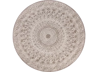 Kulatý koberec Jeans 120 cm, taupe