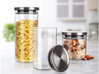 Sada dóz na potraviny (3 ks) Freia, sklo