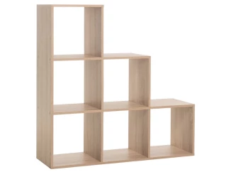 Regál se 6 přihrádkami Udine, dub sonoma