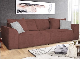 Pohovka John, měděná látka se strukturou