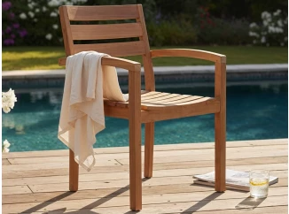 Zahradní židle s područkami Kediri, teak