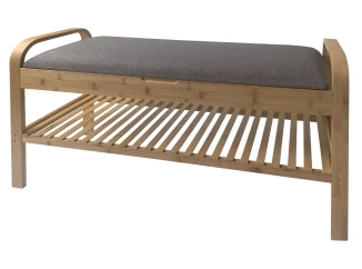 Předsíňová lavice s přihrádkou na boty Terry, bambus