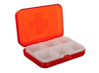 Organizér na léky červený