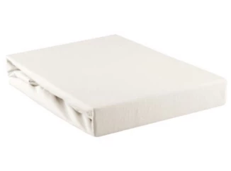 Prostěradlo Lycra 90x200 cm, smetanové