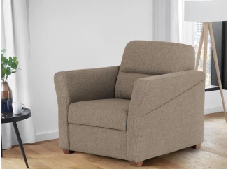 Křeslo Livia, světle hnědá látka