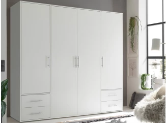 Šatní skříň Valencia, 206 cm, bílá