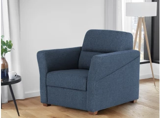 Křeslo Livia, námořnická modrá látka