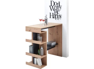 Barový stůl Smash, dub artisan/černý