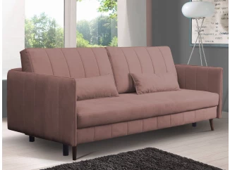 Rozkládací pohovka Vannes, starorůžová látka