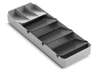Organizér na příbory UniFit 40-49 cm, šedý