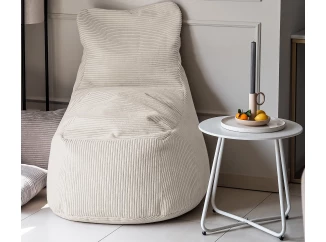 Sedací pytel Modus, světle béžová strukturovaná látka