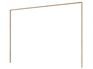 Paspartový rám k šatní skříni Taiga, dub artisan