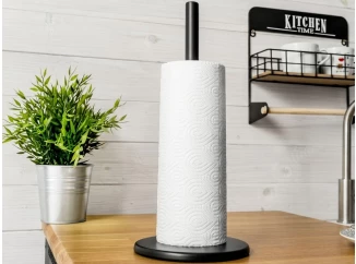 Stojan na utěrky Excellent 15x32 cm, černý