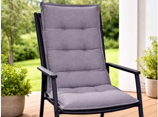 Zahradní polstr Luxor 50x118 cm, antracitový