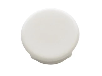 Záslepky do otvorů na záclonovou kolejnici bílé, plastové, sada (10 ks)