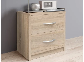 Noční stolek se 2 zásuvkami Pepe, dub sonoma
