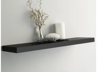 Police na zeď Shelvy 80 cm, černá