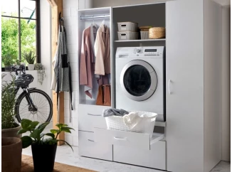 Skříň na pračku Multiraum, 70 cm, bílá