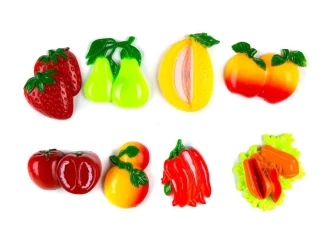 Sada magnetek (8 ks) Zelenina, ovoce