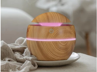 Mini zvlhčovač vzduchu s aroma terapií 130 ml, LED