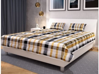 Postel Bali 160x200 cm, bílá ekokůže