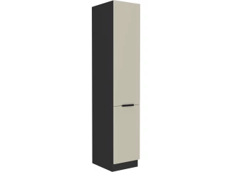 Vysoká kuchyňská skříň Arona 40 cm, kašmírová/černá