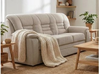 Trojsedák Merlin, béžová látka, s rozkladem