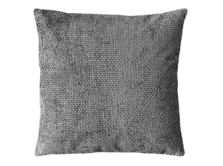 Dekorační polštář Chenille Cross 45x45 cm, šedý