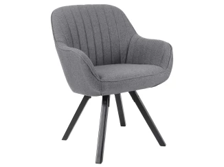 Jídelní židle Chrissy, středně šedá tkanina