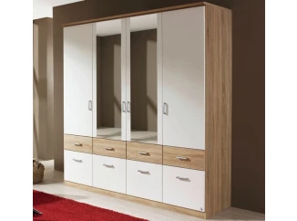 Šatní skříň Bremen, 181 cm, dub sonoma/bílá