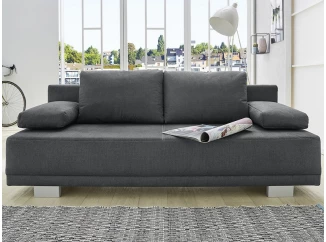 Rozkládací pohovka Luzio, tmavě šedá látka