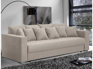 Pohovka rozkládací na lůžko Genf, béžová látka