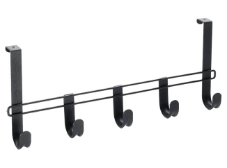 Závěsná lišta na dveře Lava TouchTherm 38 cm, černá