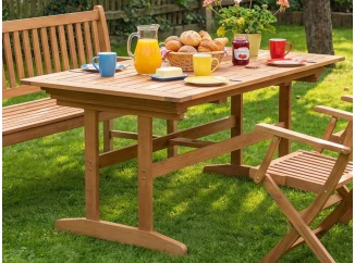 Zahradní rozkládací stůl Four Season 150x90 cm, tropické dřevo