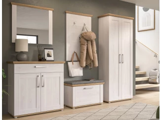 Předsíňová sestava Verona (5-dílná), modřín/dub artisan